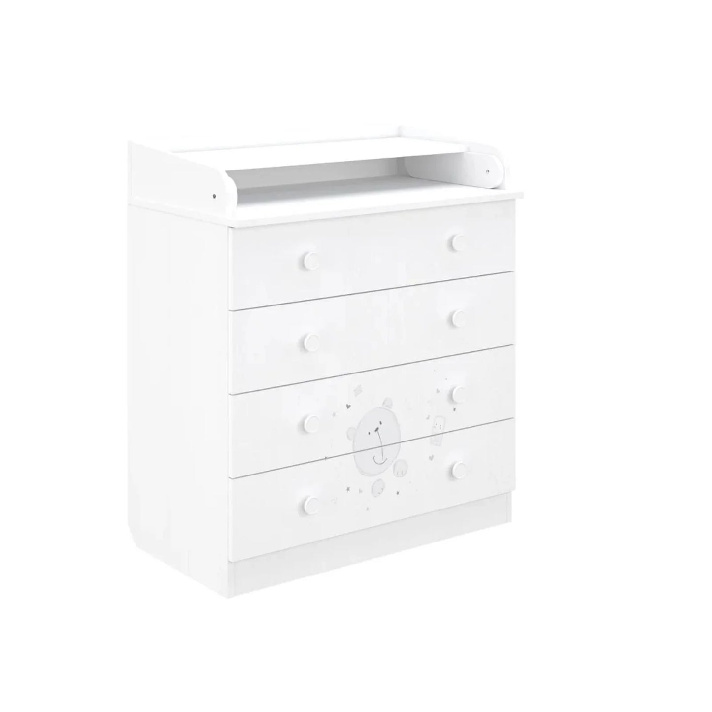 Shefa Kids 800 Teddy Changing Dresser - White