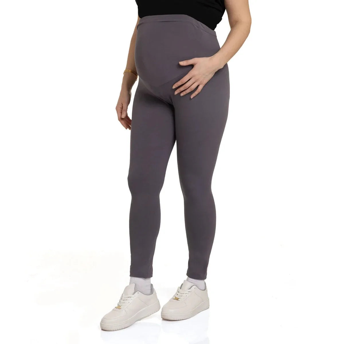 Baby Mom Mom Maternity Leggings - Anthracite