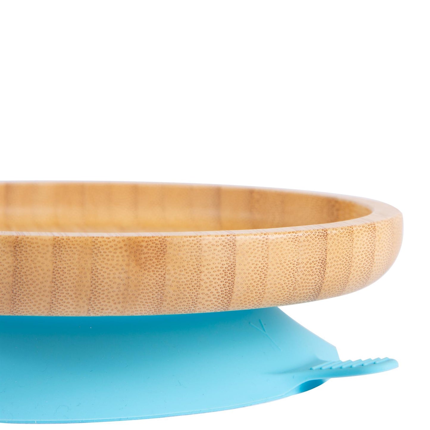 Round Open Bamboo Suction Plate