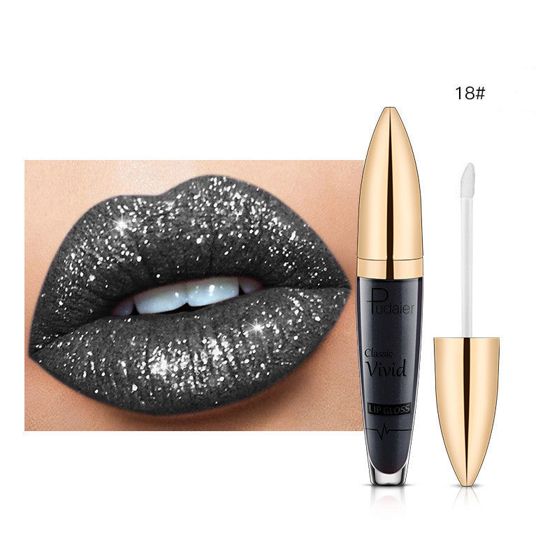 Pudaier Glitter Flip Matte Shimmer Lip Gloss