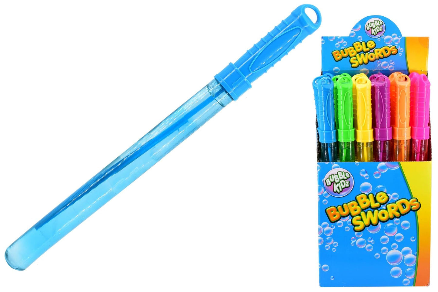 Children's 37cm Bubble Sword with Wand in 6 Assorted Colours (Single)