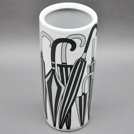 18" BLACK AND WHITE UMBRELLA STAND