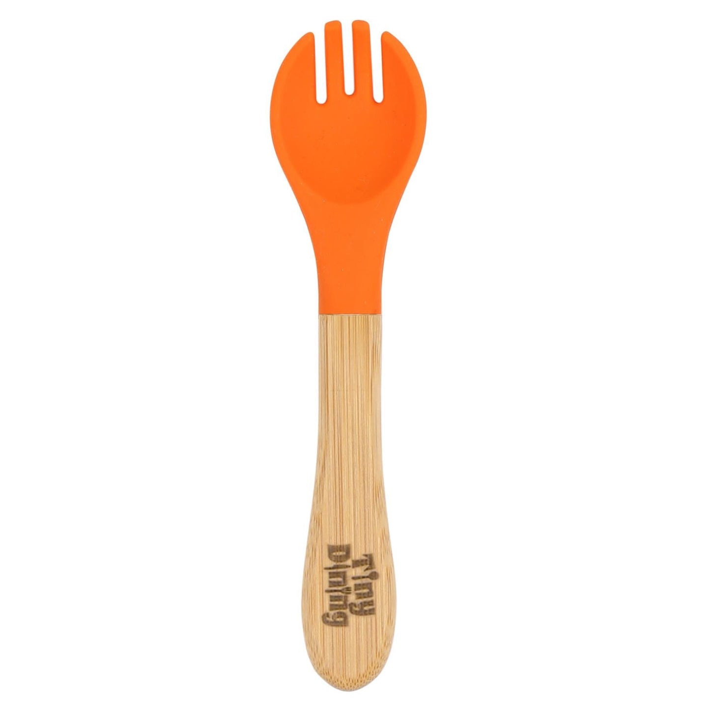 Bamboo Baby Weaning Fork with Silicone Tip