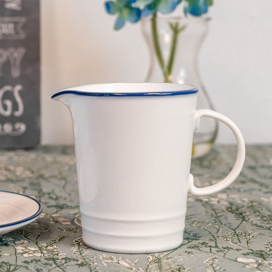 300ml Farmhouse White Porcelain Jug