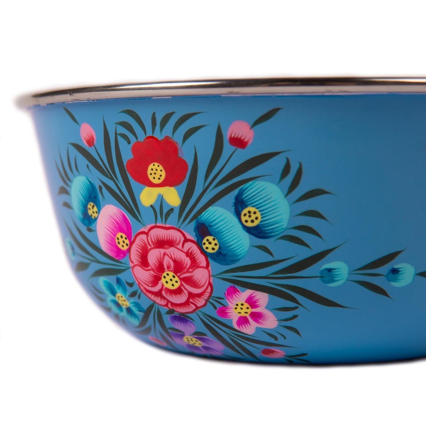 Pansy 21.5cm Stainless Steel Picnic Bowl