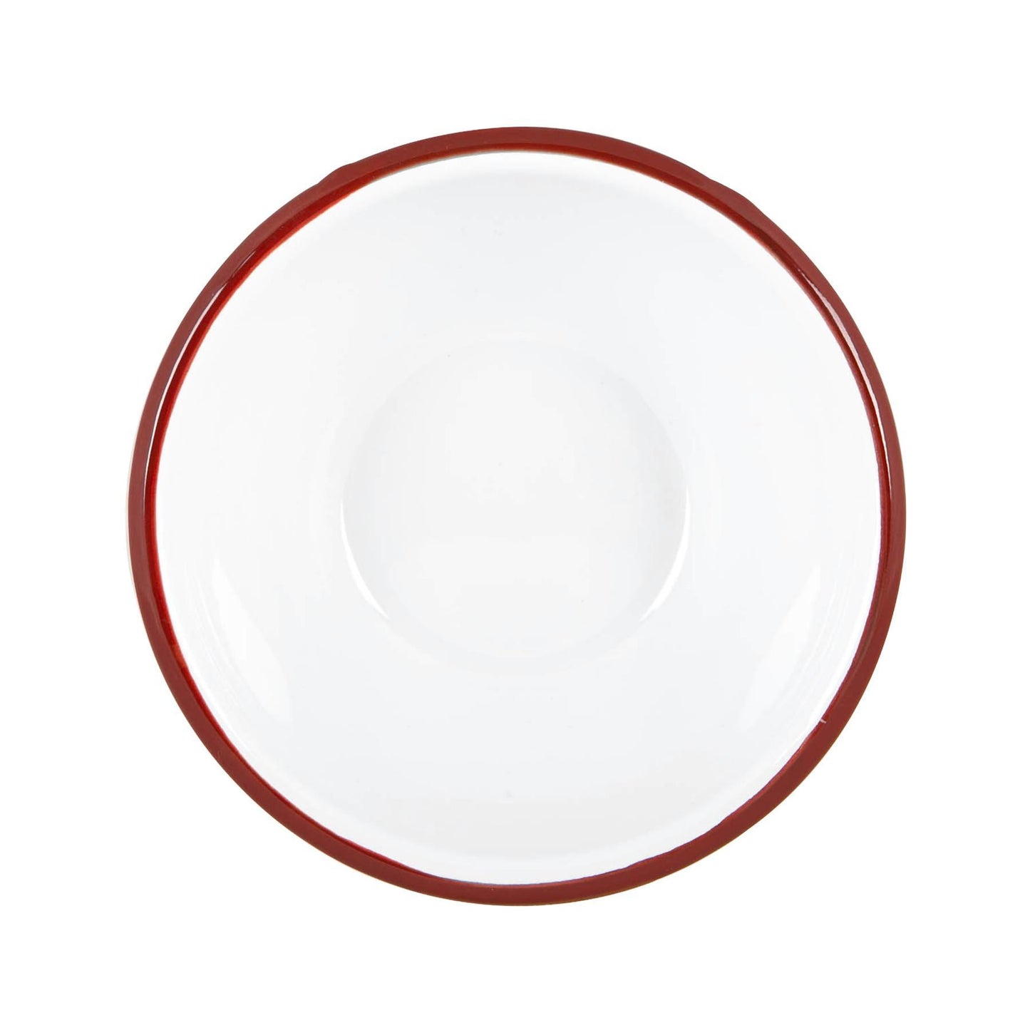 16cm White Enamel Bowls - Pack of Six