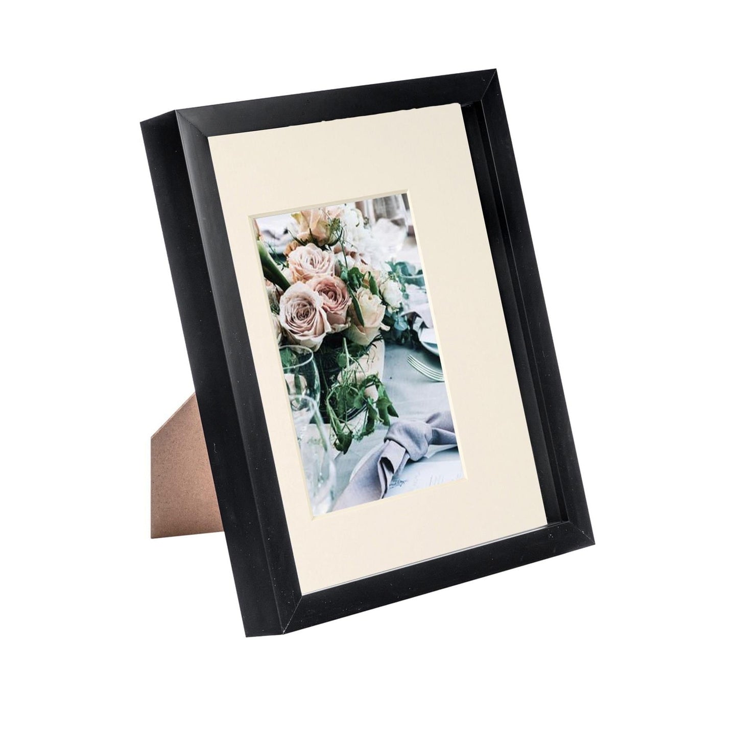8" x 10" Black 3D Box Photo Frame - with 4" x 6" Mount