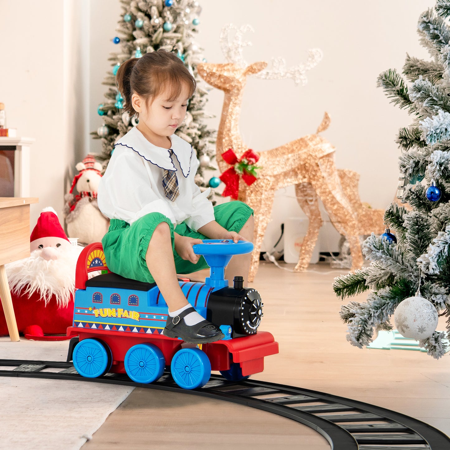 6V Battery Powered Electric Ride On Car for Boys Girls Ages 3+ Years-Black