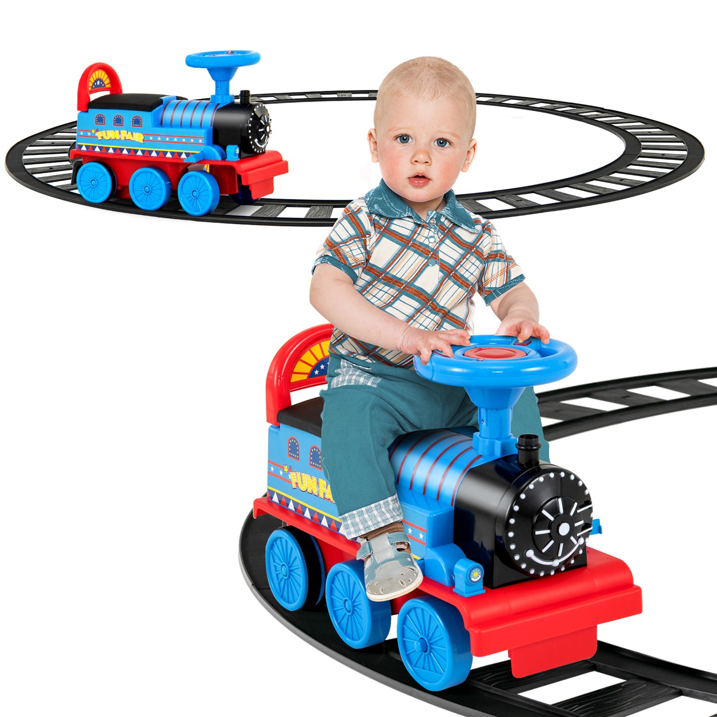 6V Battery Powered Electric Ride On Car for Boys Girls Ages 3+ Years-Black