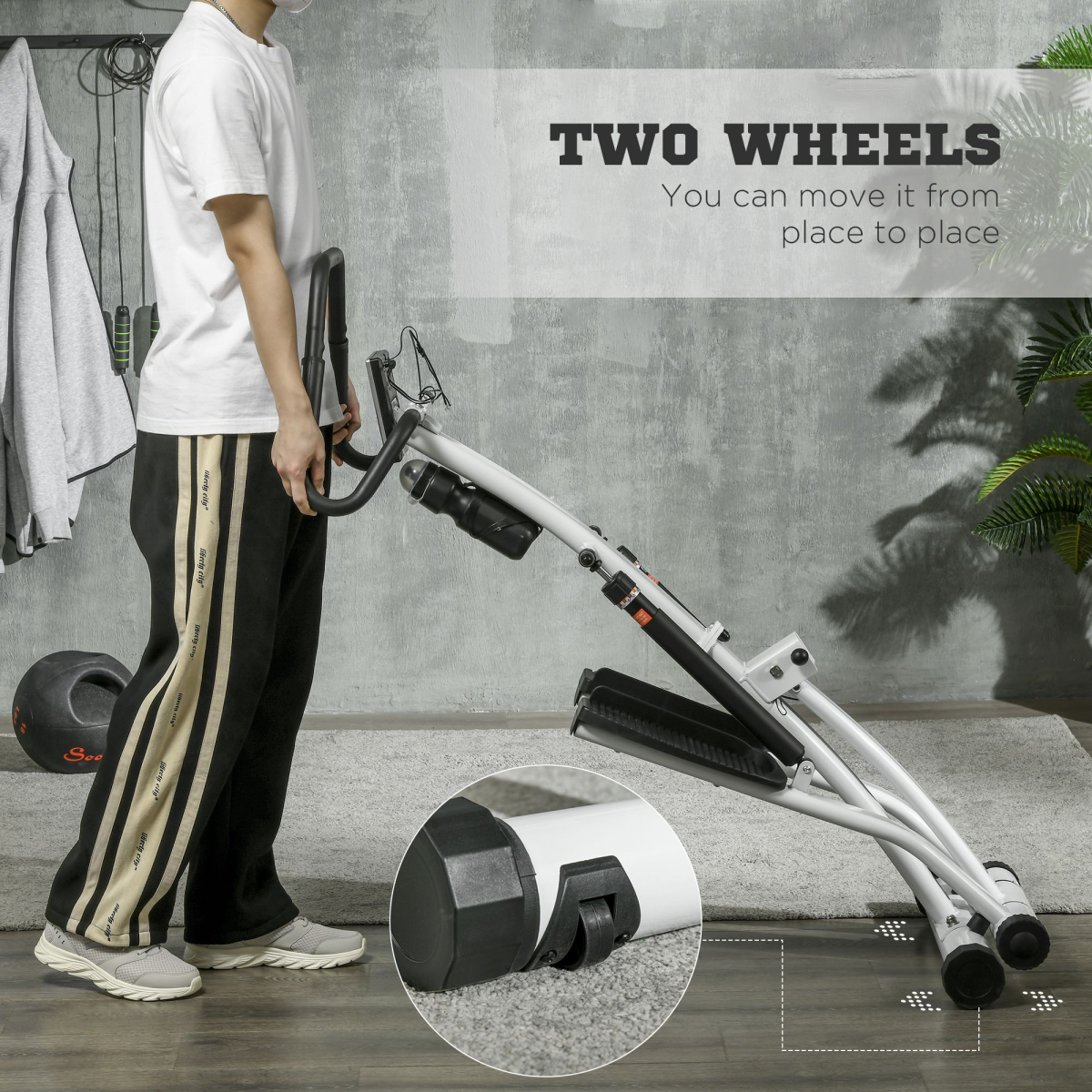 SPORTNOW Stepper Machine with 12-Level Hydraulic Resistance, LCD Monitor