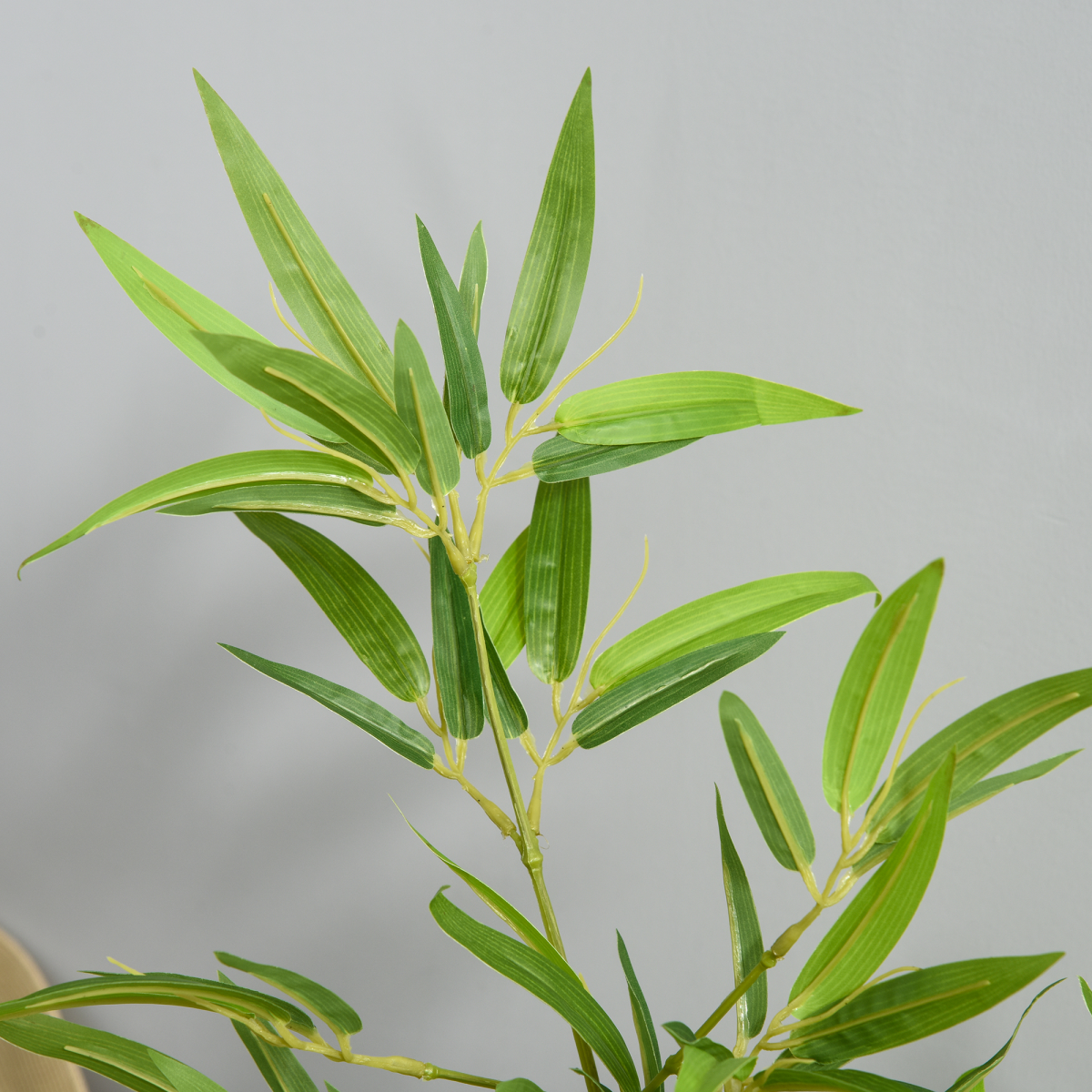 Outsunny Set of 2 120cm/4FT Artificial Bamboo Trees Plant w/ Pot Indoor