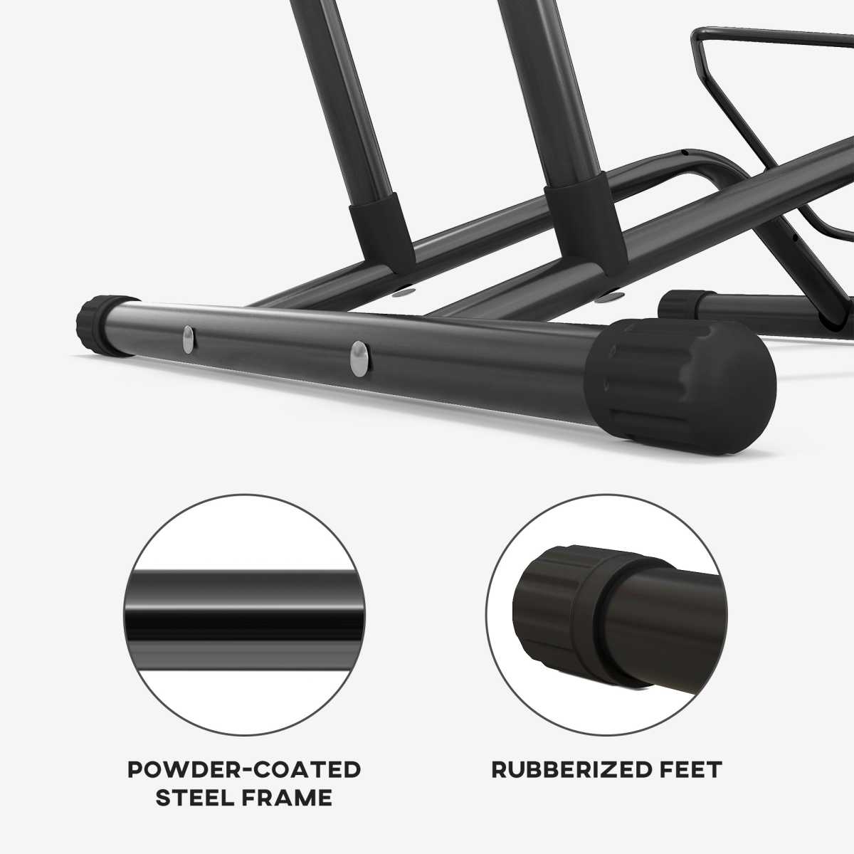 SPORTNOW Bike Stand Bicycle Storage Rack for Indoor Garages Flat Use