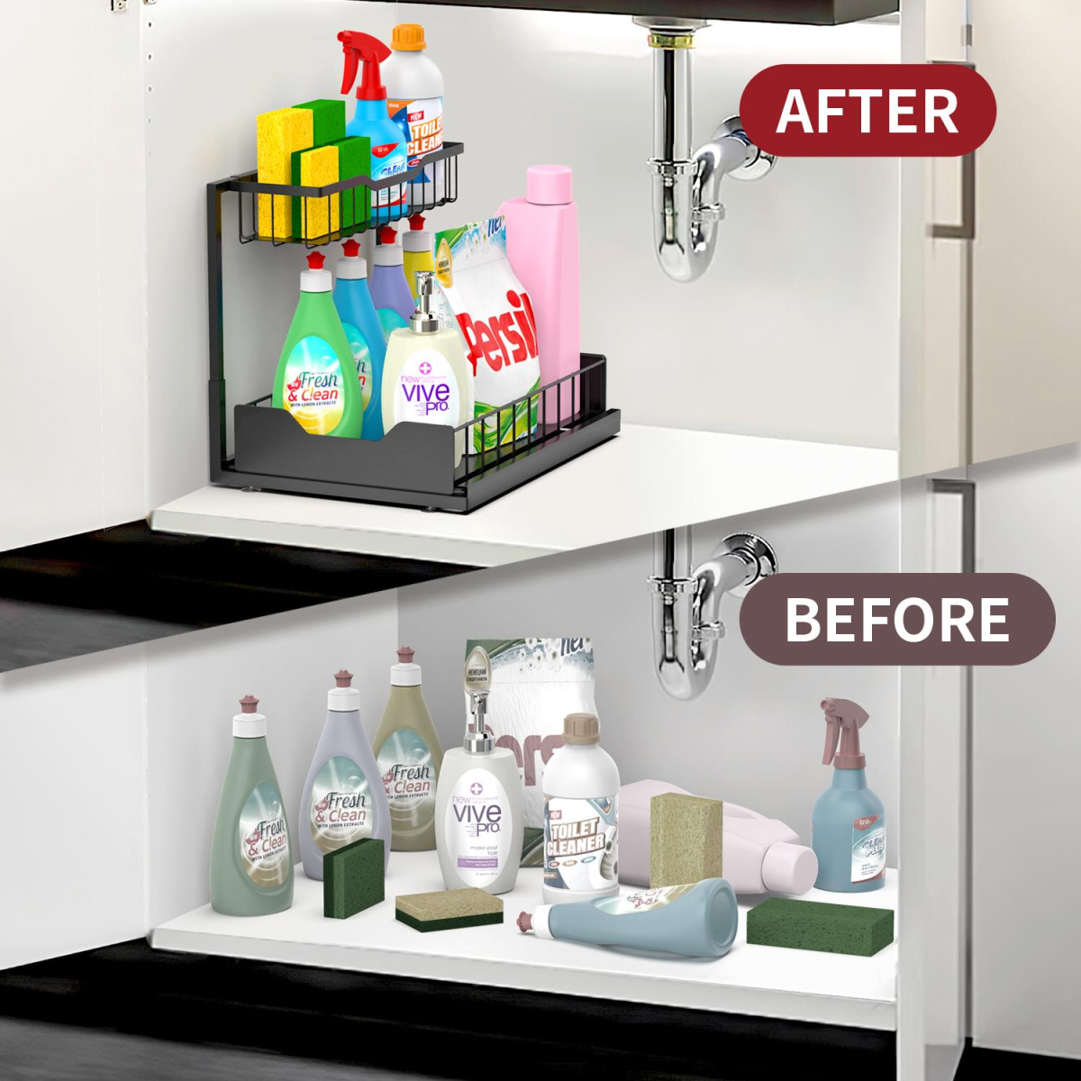 VINSANI METAL UNDER SINK STORAGE 1010498
