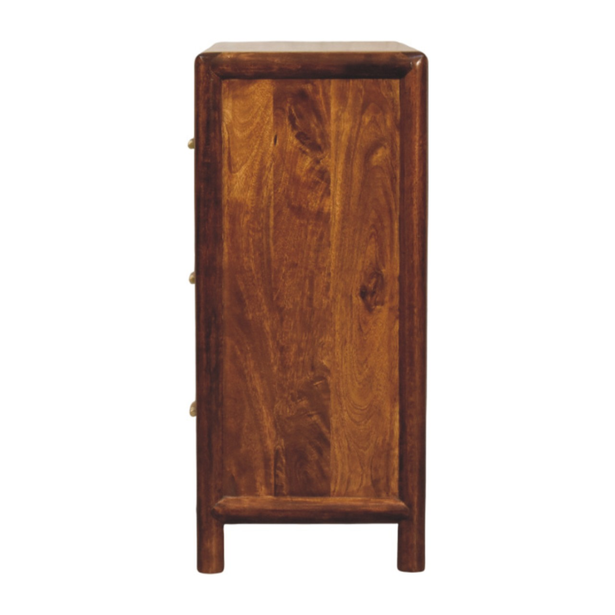 Artisan Furniture Solid Wood Regency 3-Drawer Chest, Dark Brown