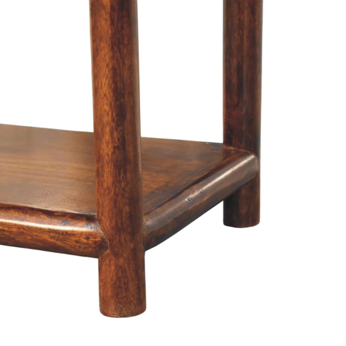 Artisan Furniture Solid Wood Regency Chestnut Nightstand, 1 Drawer, 1 Shelf, Dark Brown