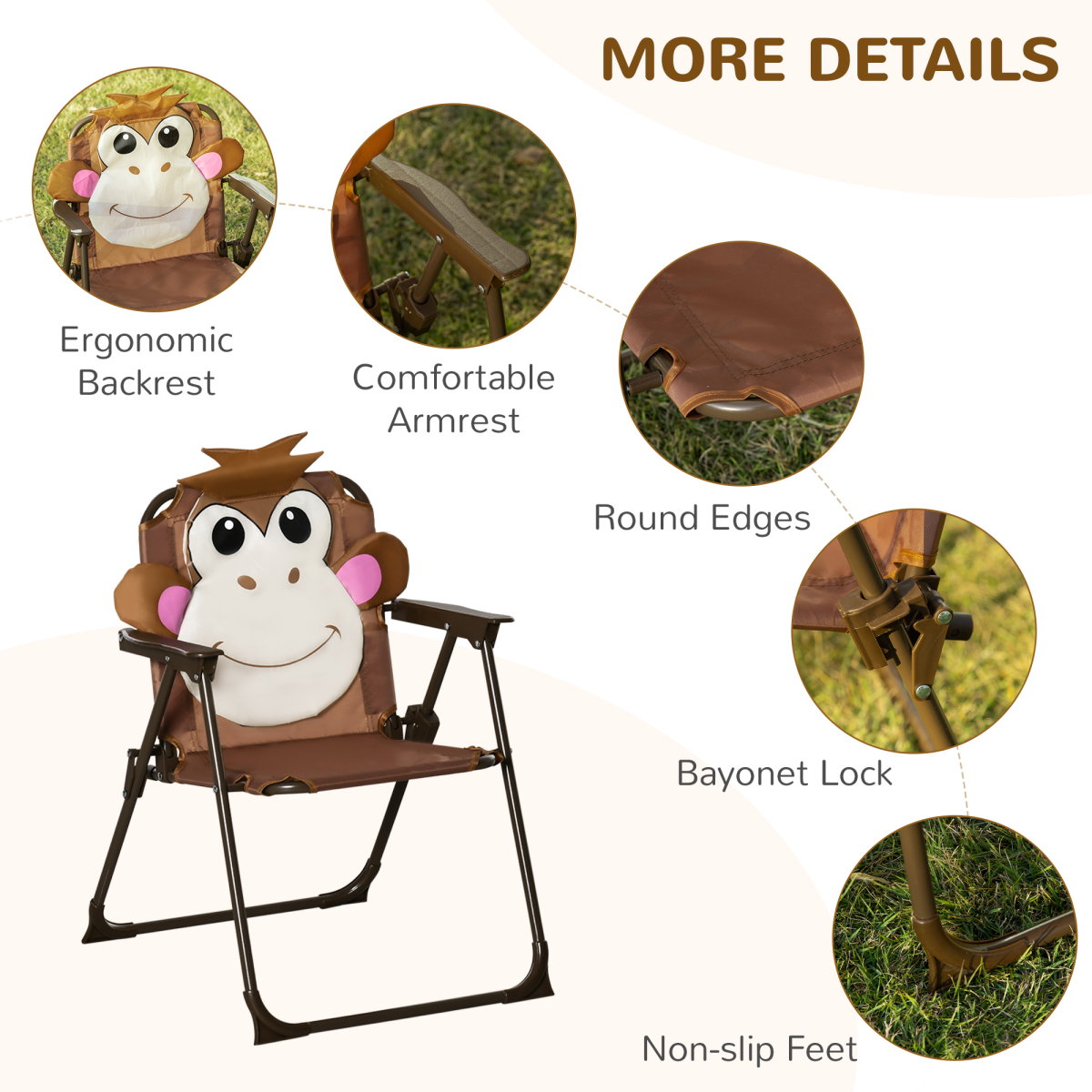Kids Foldable Four-Piece Garden Set Table, Chairs, Umbrella