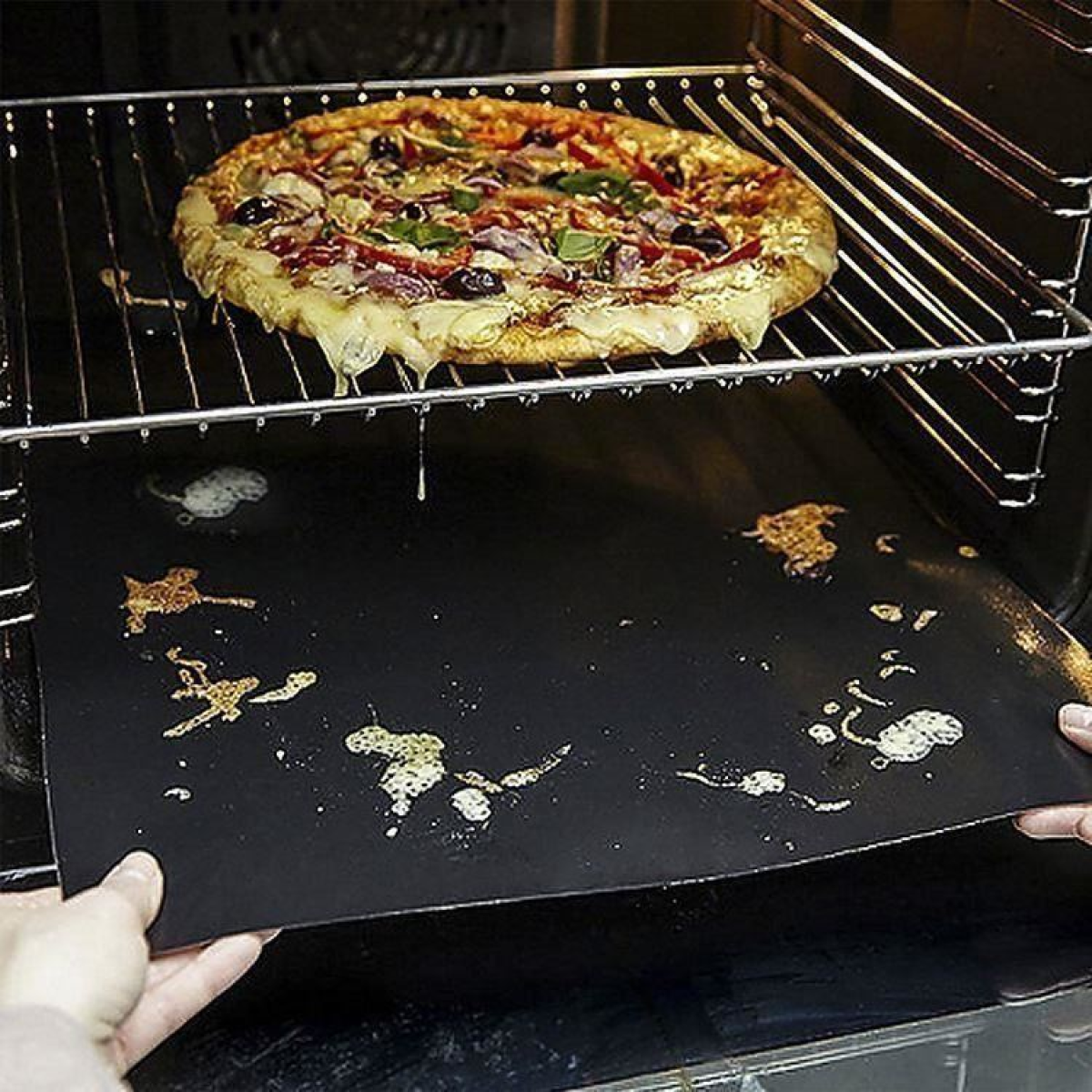 VINSANI RECTANGLE BBQ GRILL MAT x 2