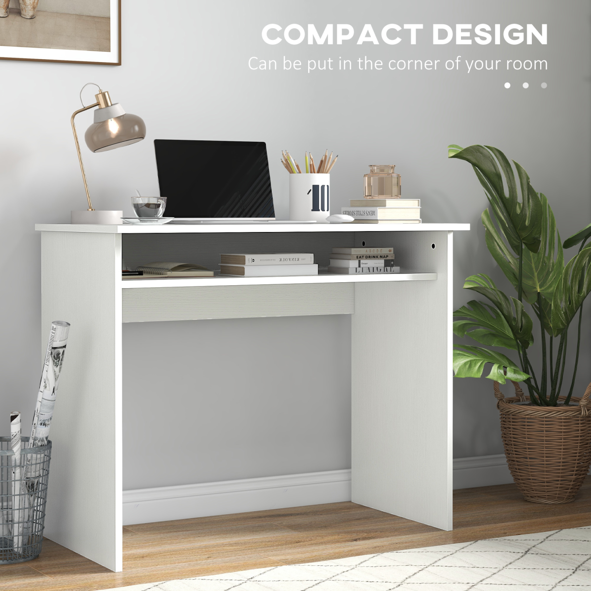 Workstation, 50Lx90Wx74H cm-White