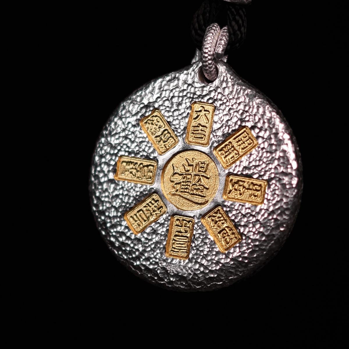 Yellow Jambhala Rhodium-Plated Necklace-35g