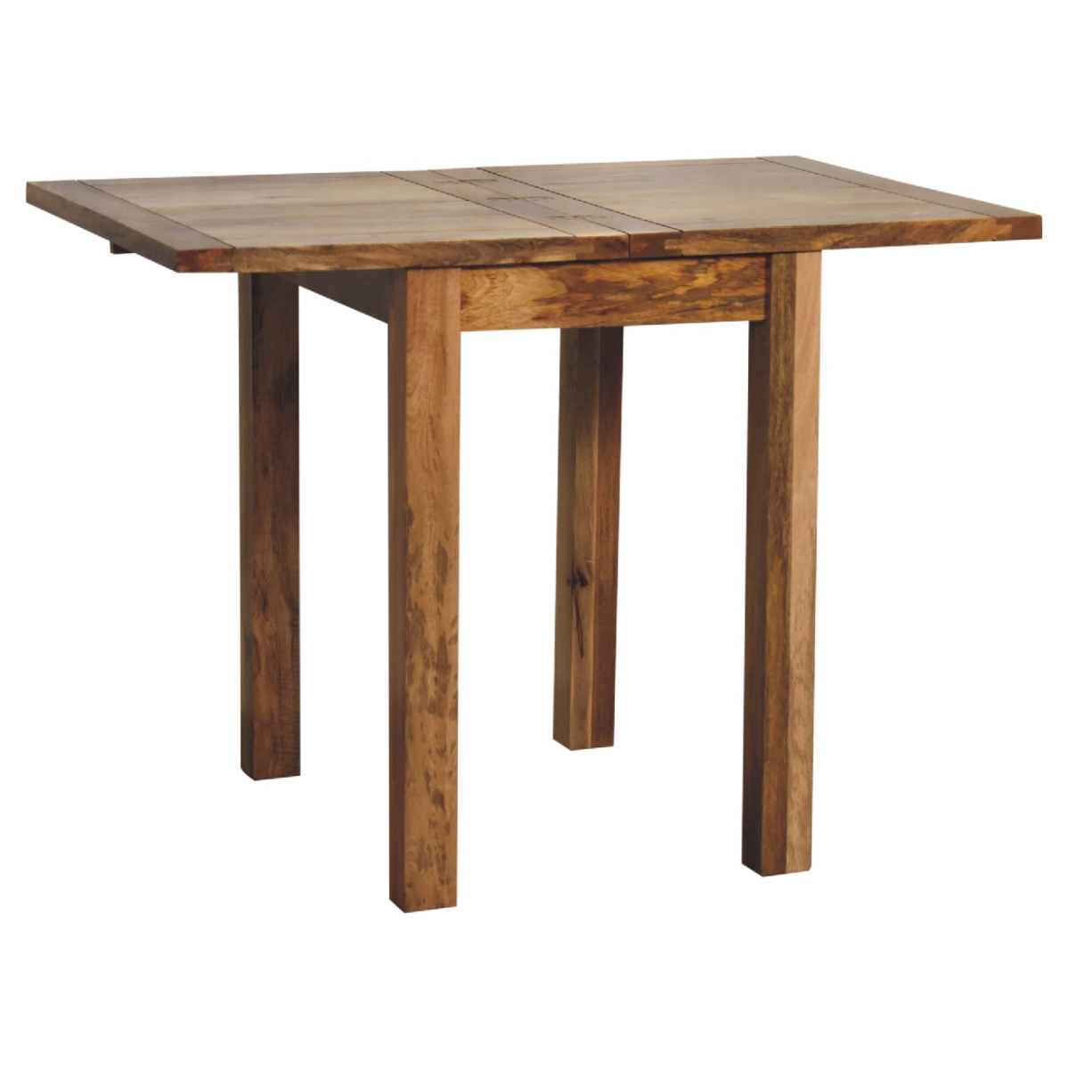 Artisan Furniture Solid Wood Mini Oak-ish Butterfly Dining Table, Brown