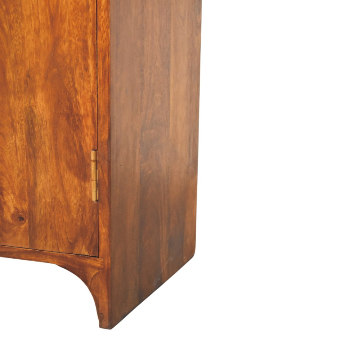 Artisan Furniture Solid Wood Newton Chestnut Cabinet, Double-Door Storage, Dark Brown