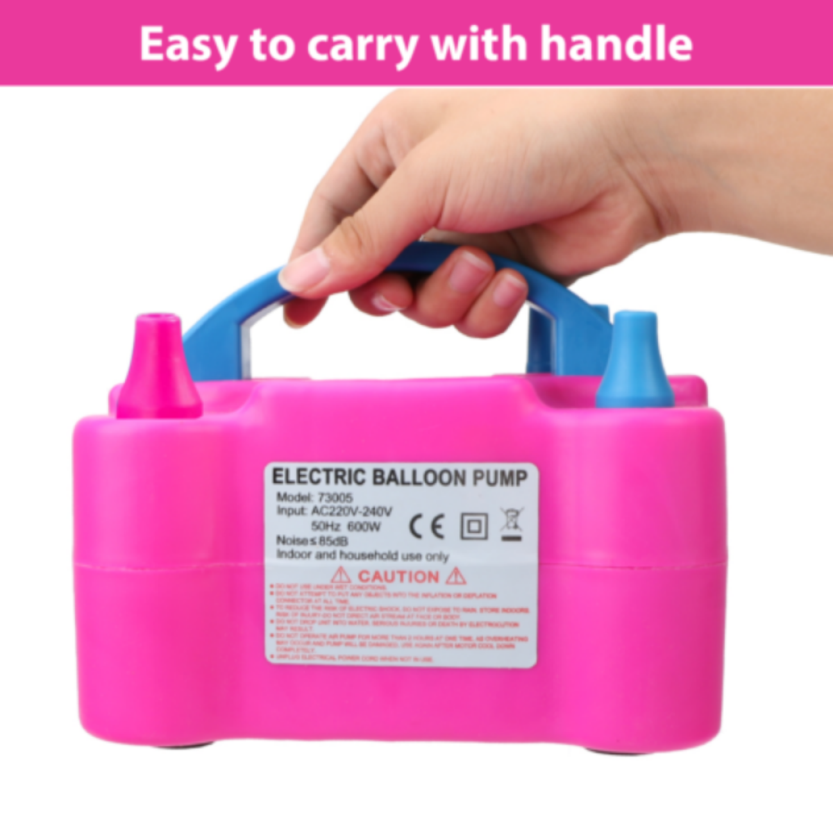 13000pa Electric Balloon Inflator Pump With Dual Nozzle Party Air Blower Xmas UK