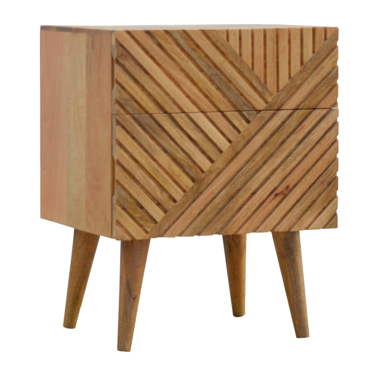 Artisan Furniture Solid Wood Lille 2 Drawer Bedside