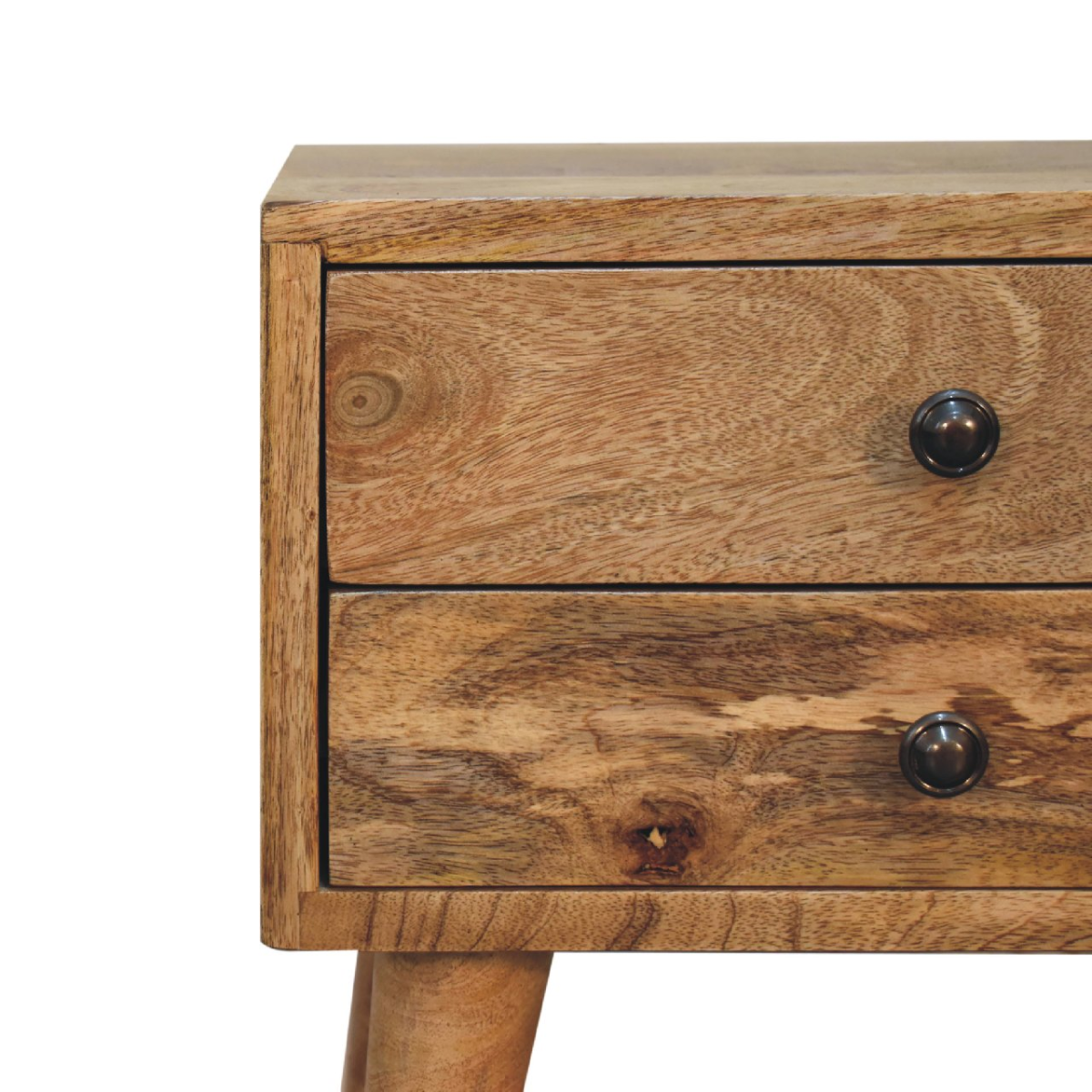 Artisan Furniture Solid Wood Mini Oak-ish Modern Bedside
