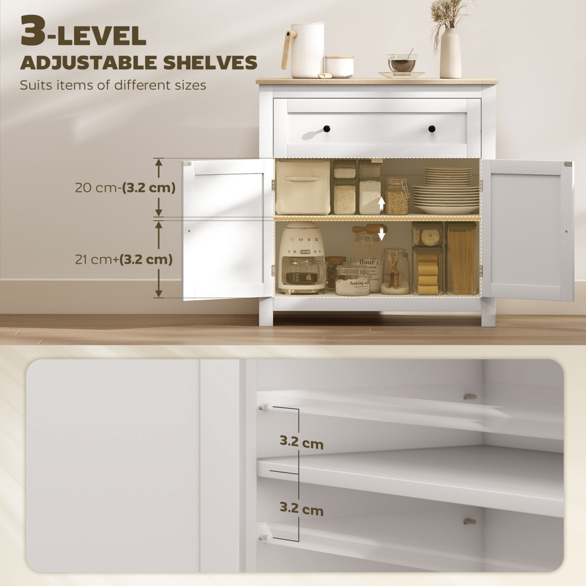 Kitchen Sideboard Storage Cabinet