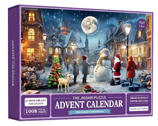 Christmas Advent Calendar Puzzle - 24 Days of Jigsaw Fun | Unique Holiday Countdown with Daily Puzzle Surprises