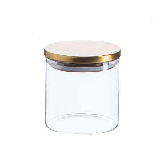 550ml Scandi Storage Jar with Metallic Lid