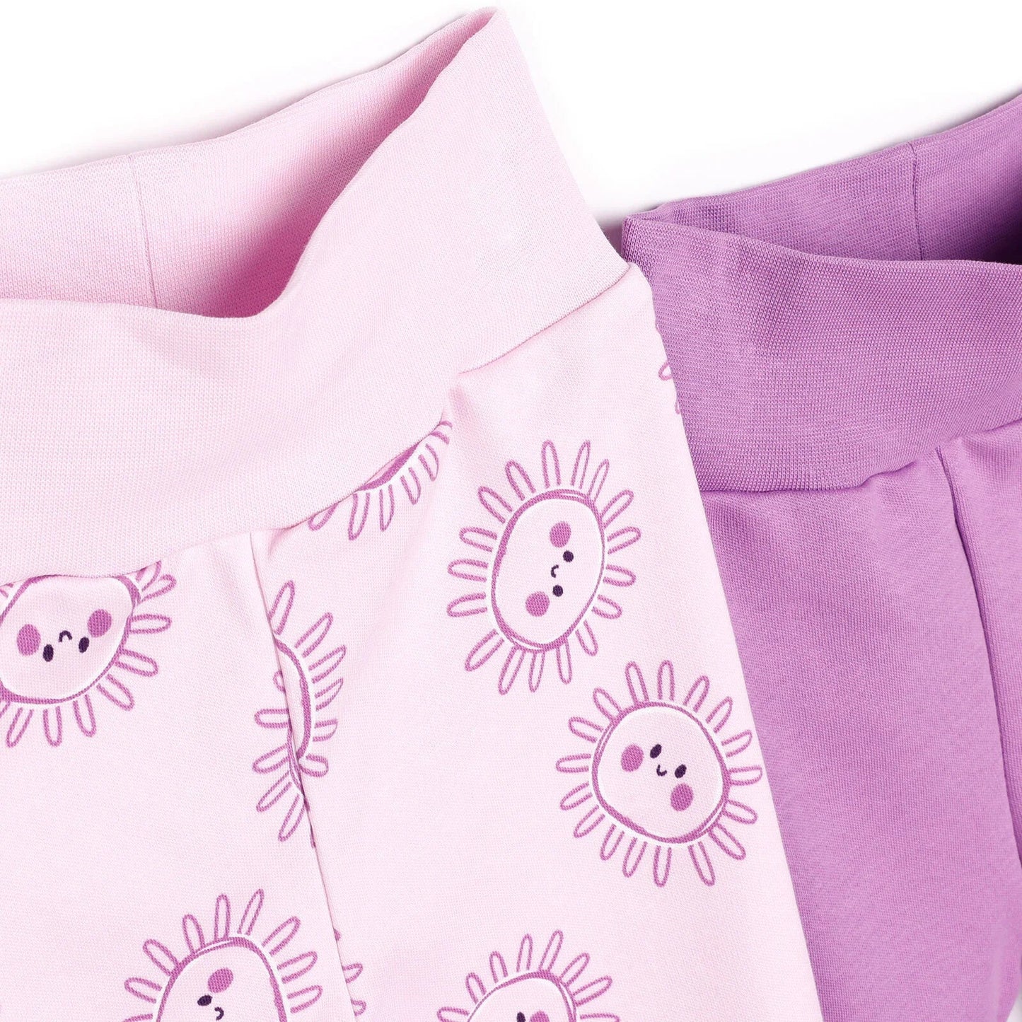 HelloBaby 2 Piece Footed Bottom - Purple
