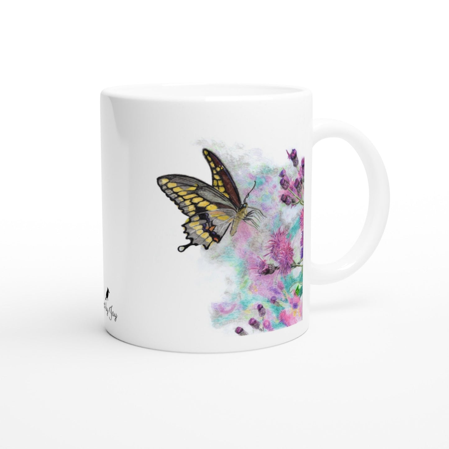 Yellow Butterfly Coffee Mug