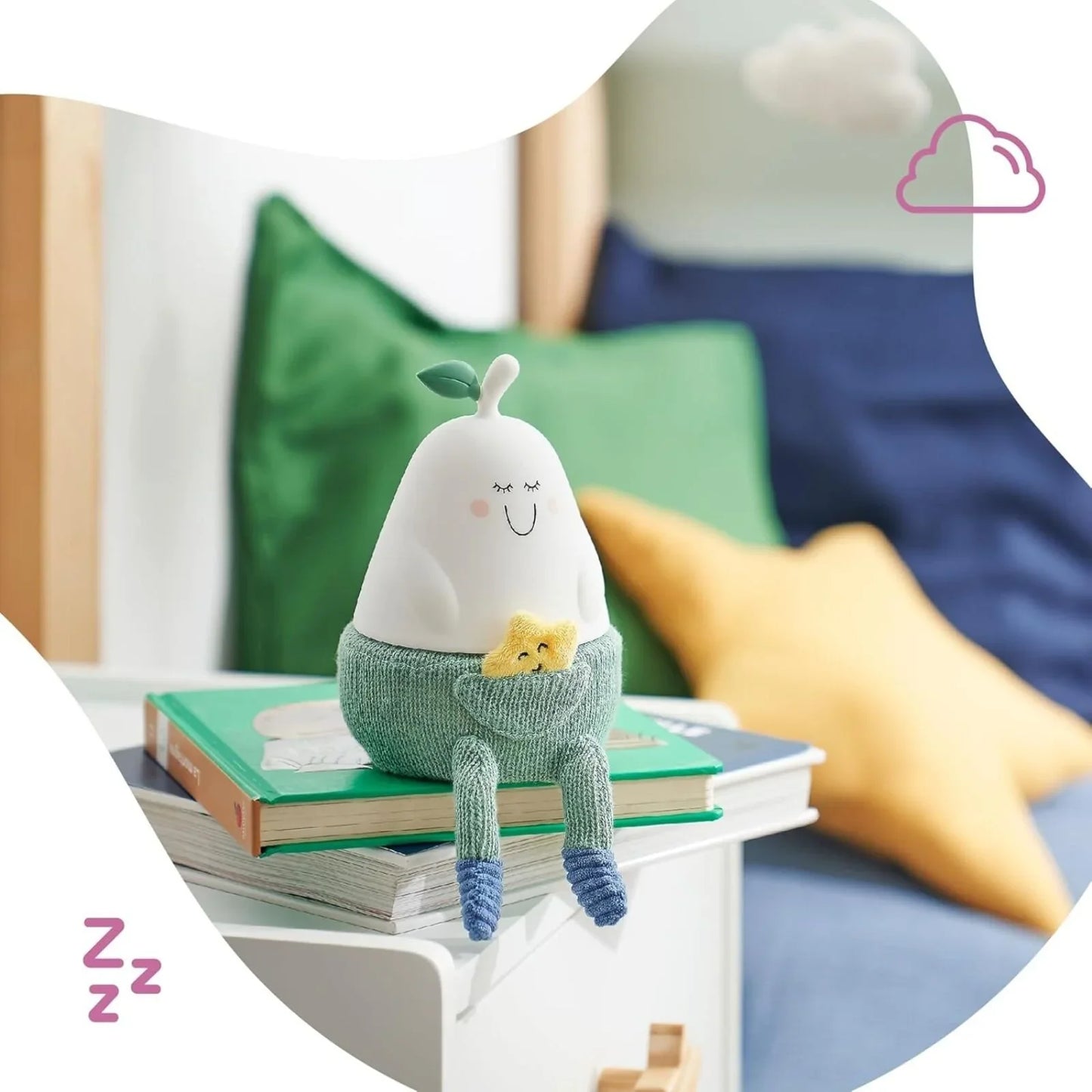 Badabulle Bertille Silicon Glow Rechargable Night Light