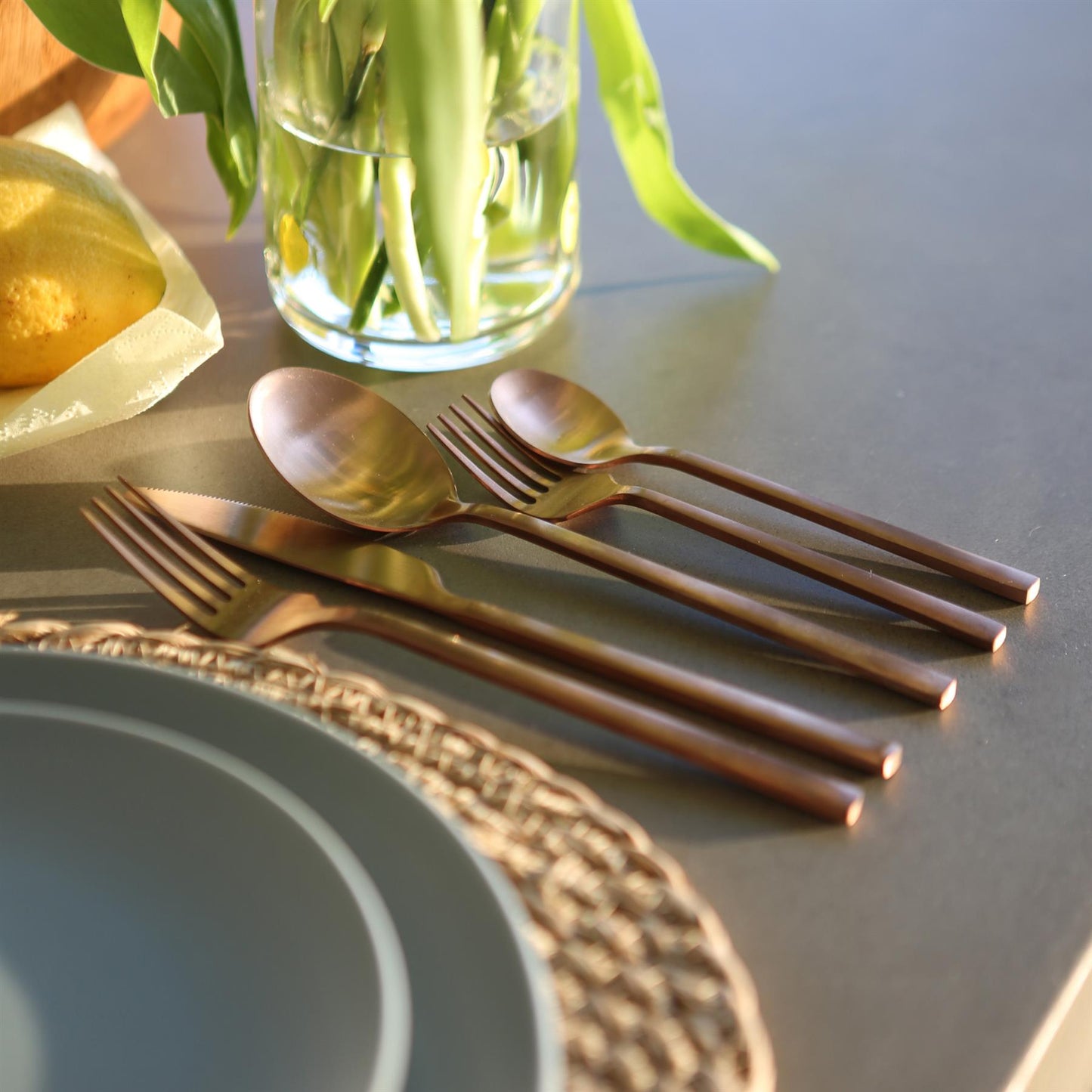 Stainless Steel Dessert Spoons - 20cm - Pack of Four