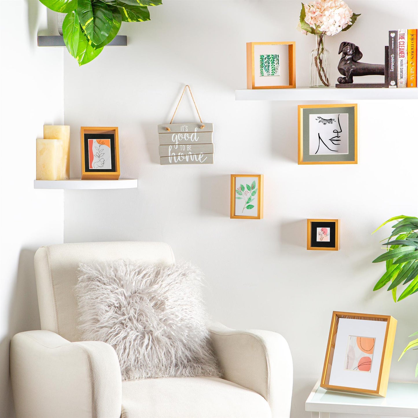 5" x 7" Light Wood 3D Deep Box Photo Frame - with 4" x 6" Mount