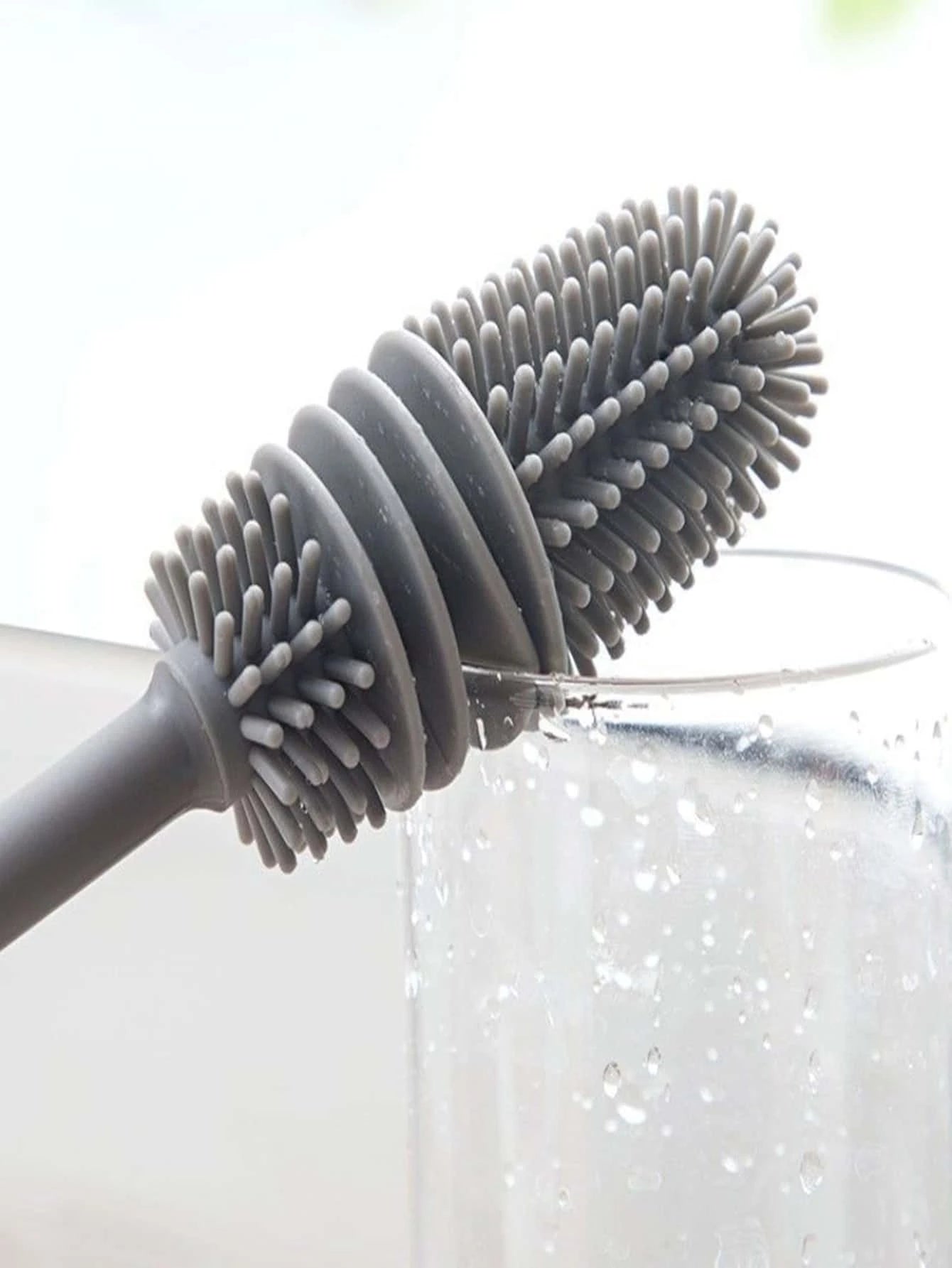 360 Degree Cleaning Power: 1Pc Silicone Cup Brush for Effortless Tea Stain Removal