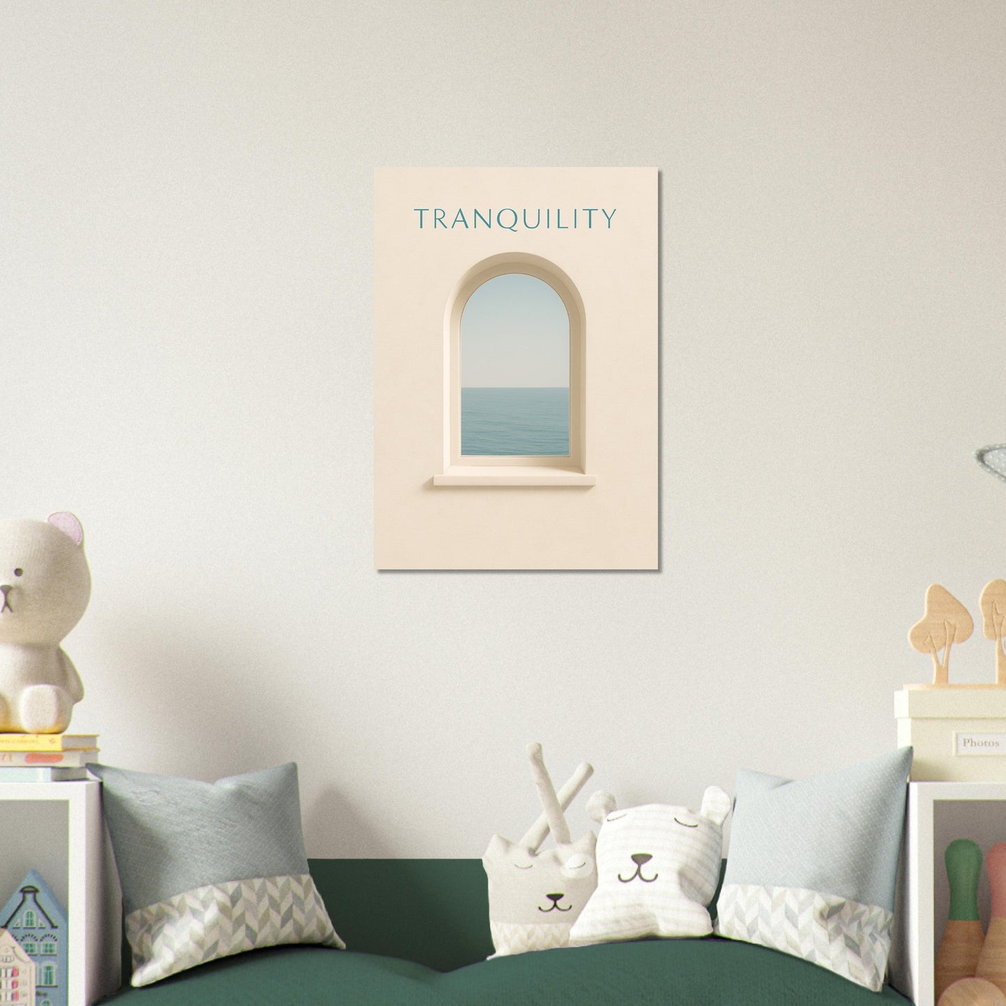 Tranquil Minimalist Ocean View Poster Print - Stunning Wall Art for Relaxation
