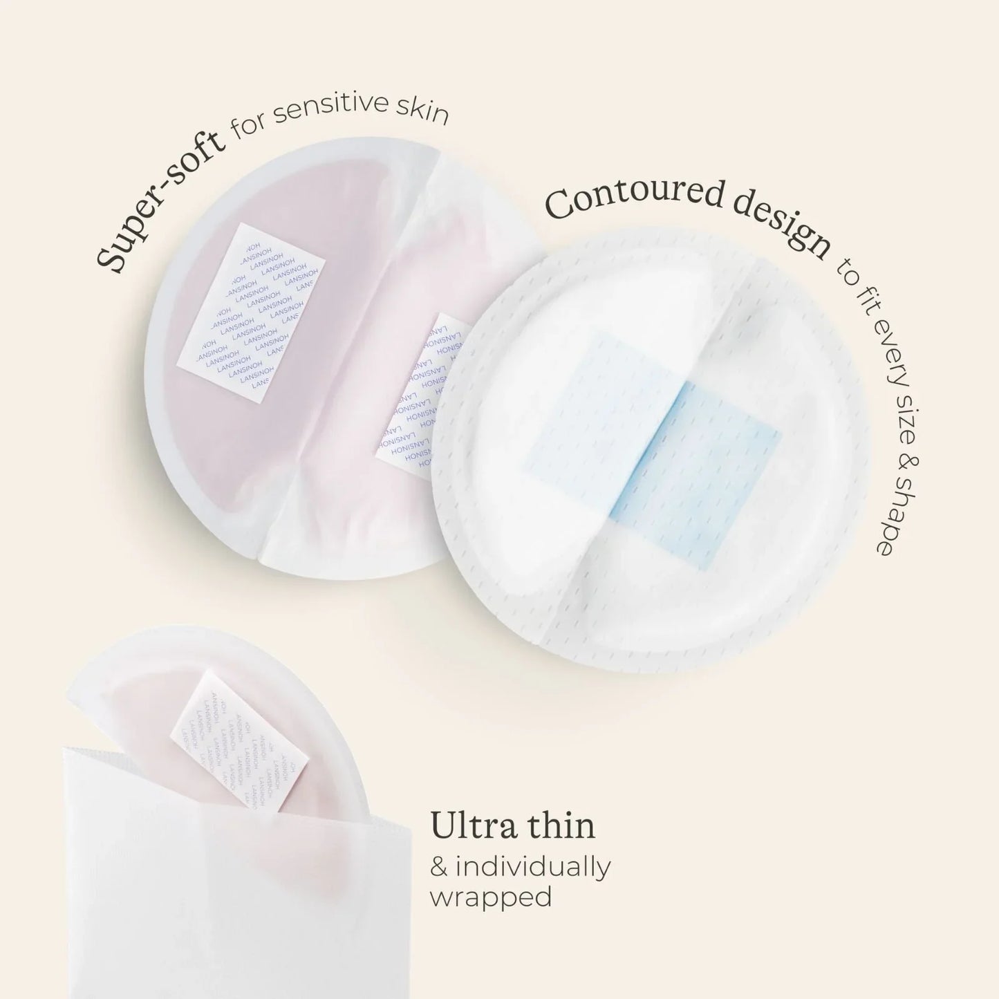 Lansinoh Ultra Thin Stay Dry Nursing Breast Pads 60 pcs