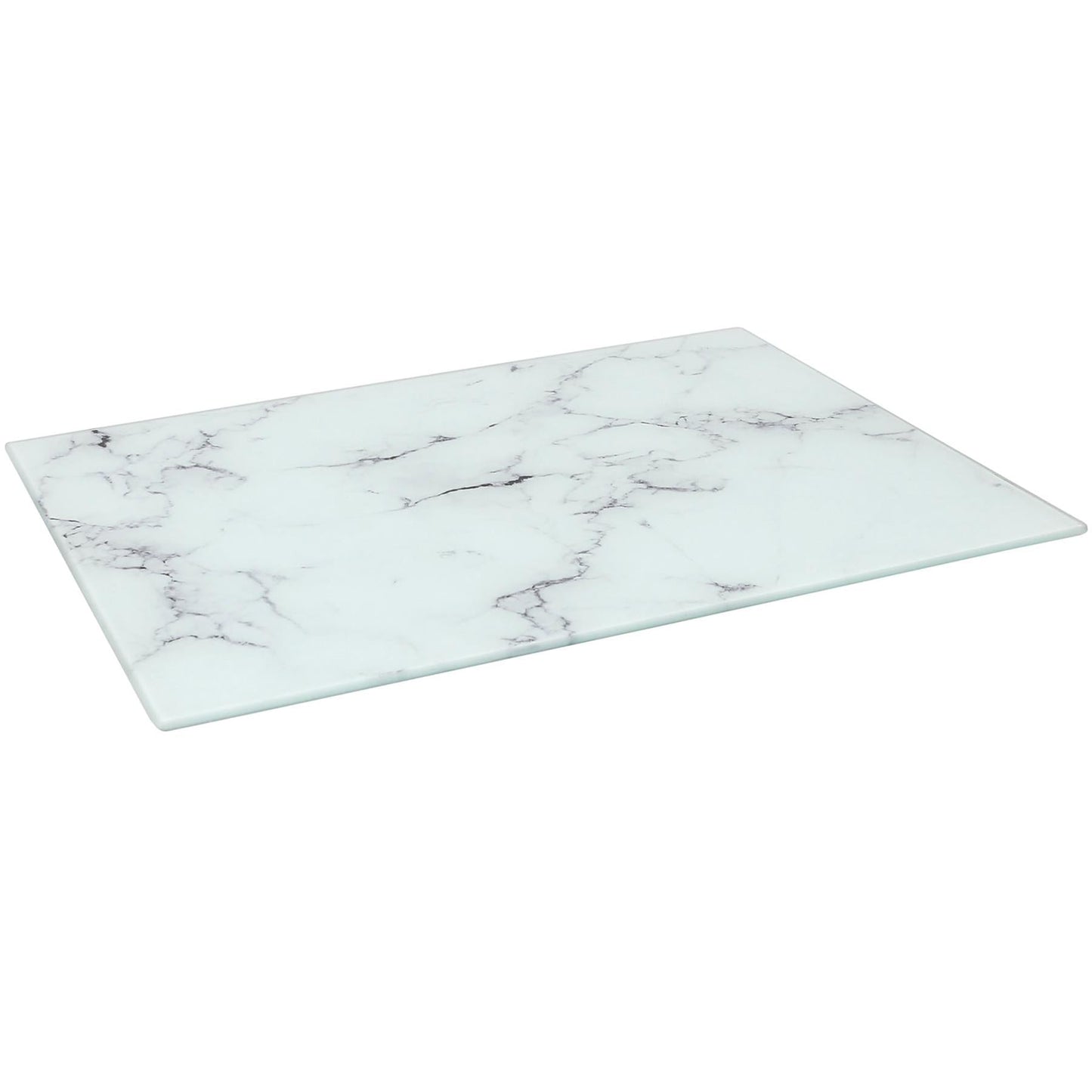 Rectangle Glass Chopping Board - 50cm x 40cm - Marble