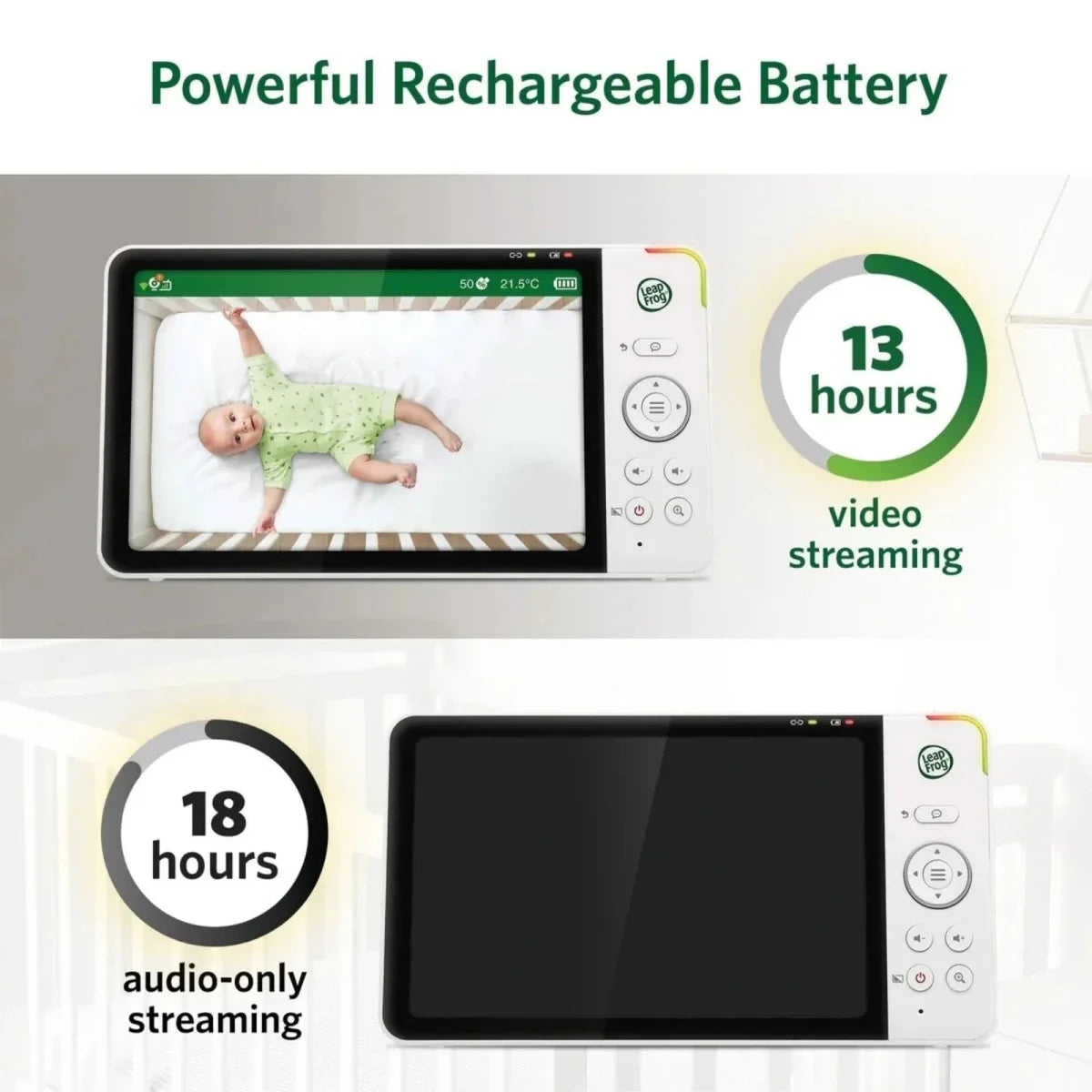LeapFrog LF5817HD 7" Wi-Fi Smart Video Baby Monitor