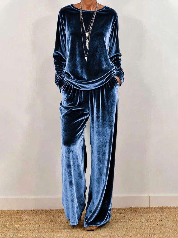 Women's Minimalist Co-ord Suit | Relaxed Fit Long Sleeve Two-Pieces Set