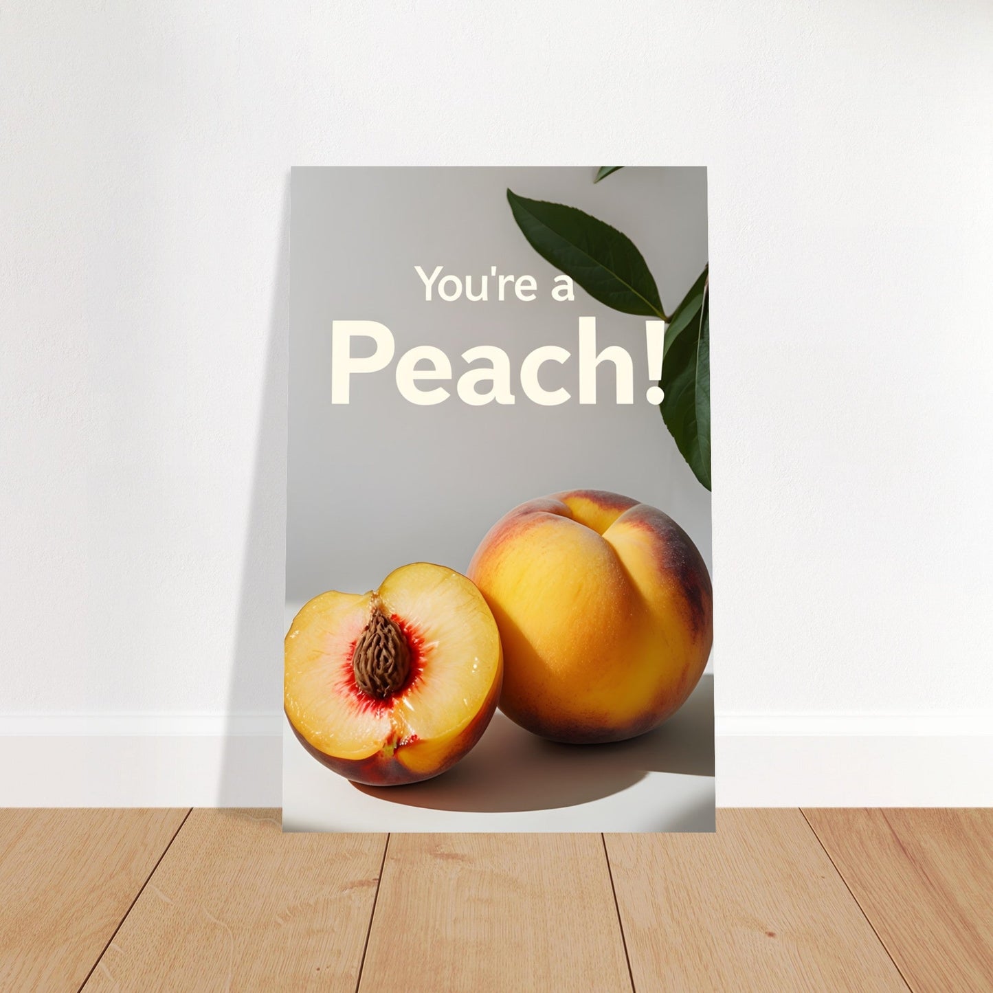 Peach Wall Art – Kitchen Fruit Print