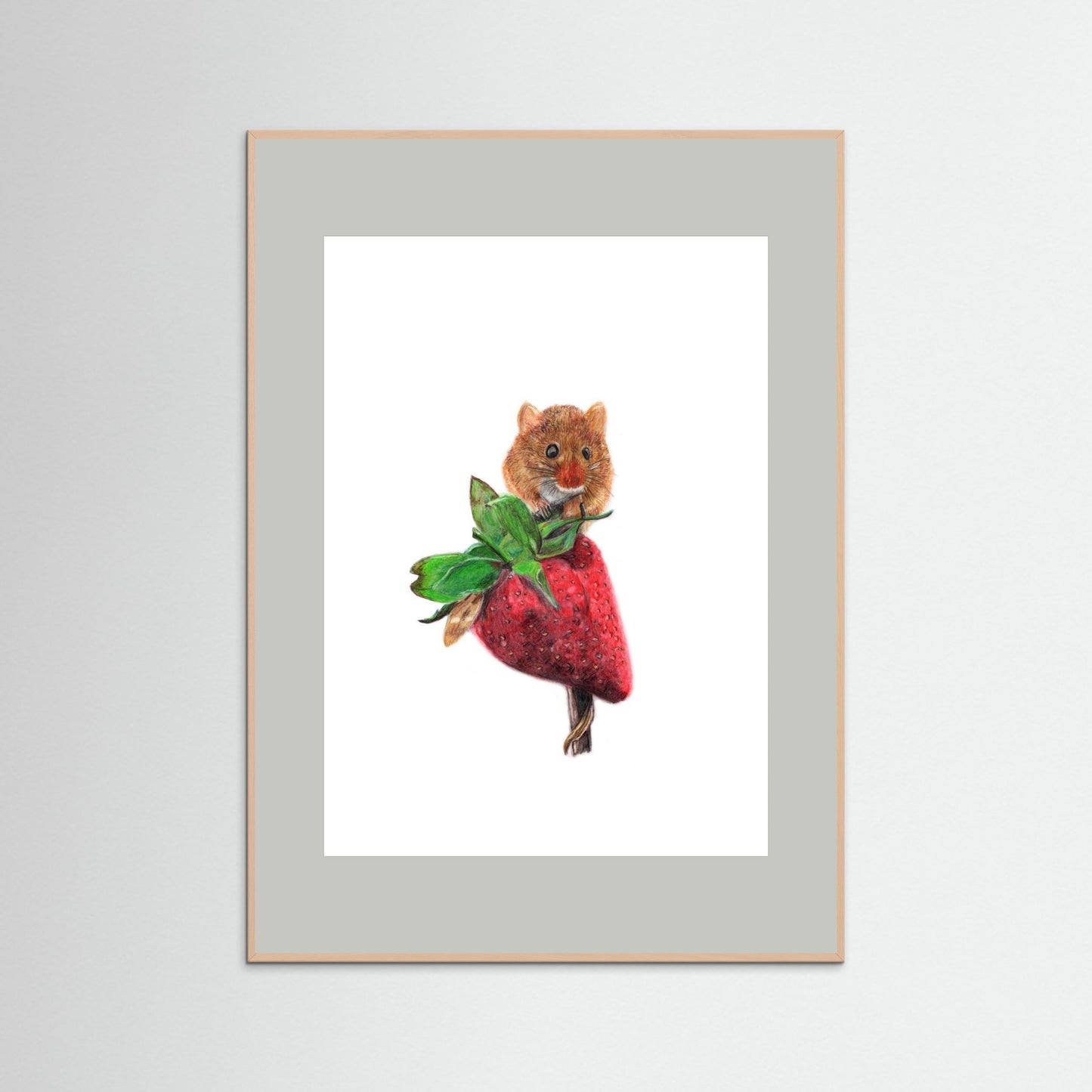 Field Mouse Woodland Art Print