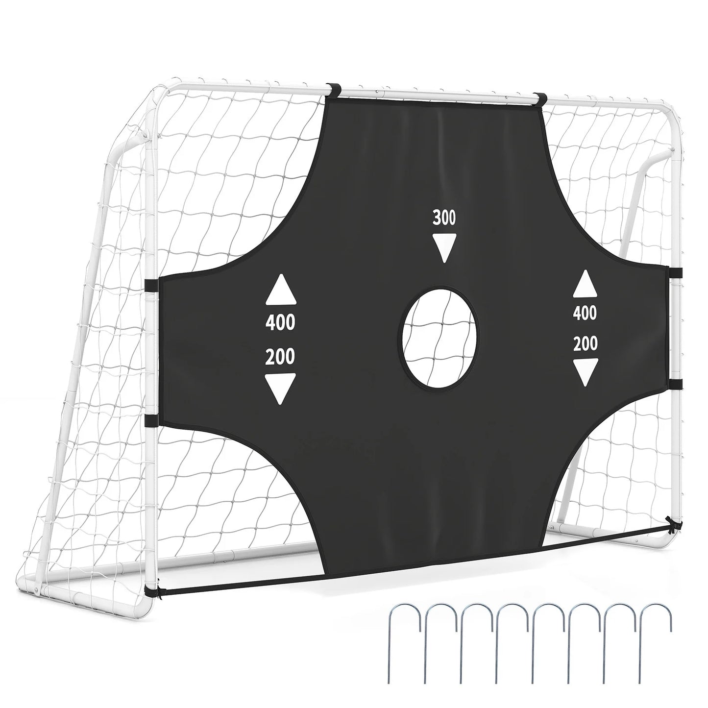 7 x 5 ft Soccer Goal Set for Backyard with Removable Target Cloth