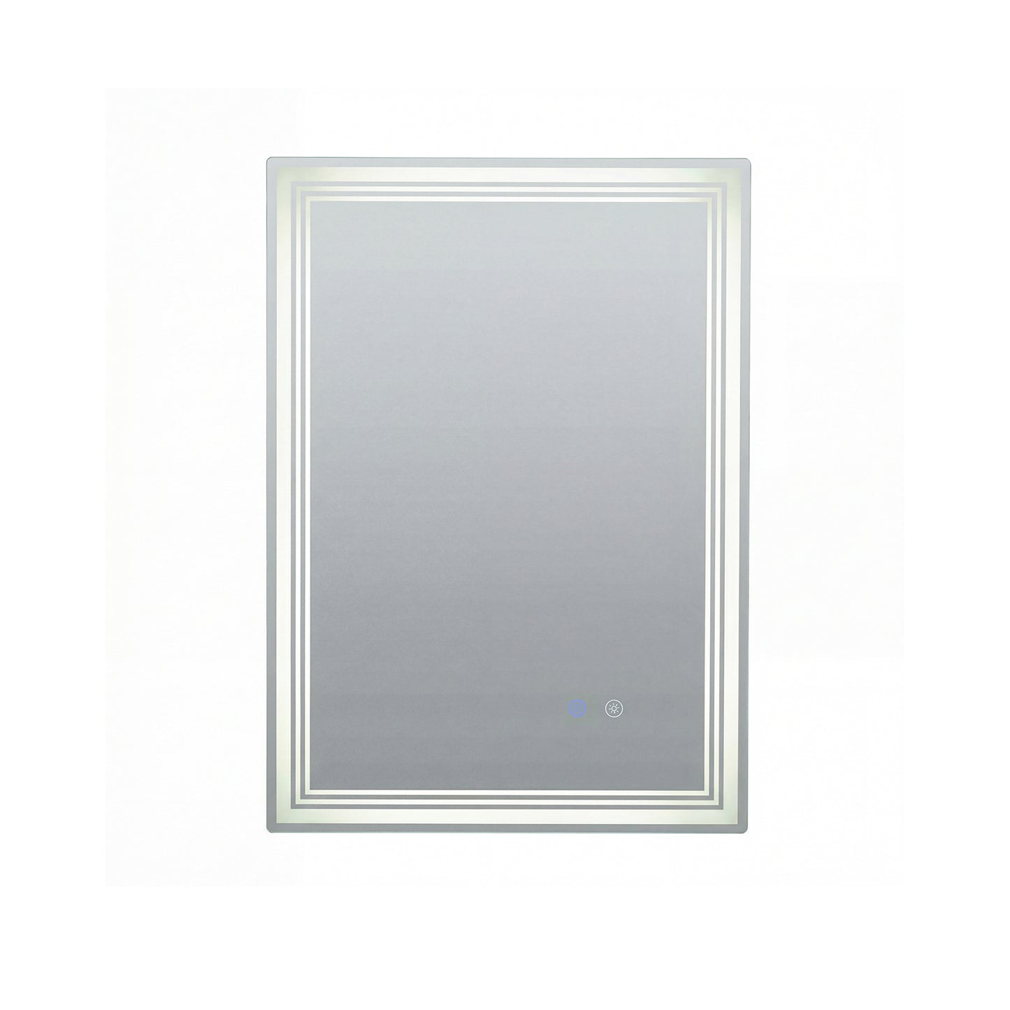 70 x 50 CM LED Rectangular Wall Bathroom Mirror with Anti-fog