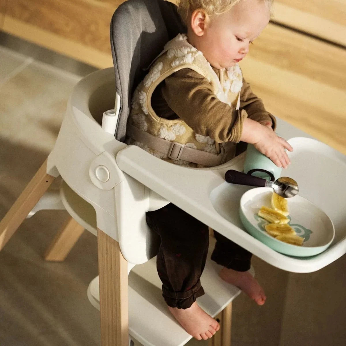 Stokke Steps Baby Set Cushion - Dark Grey Melange