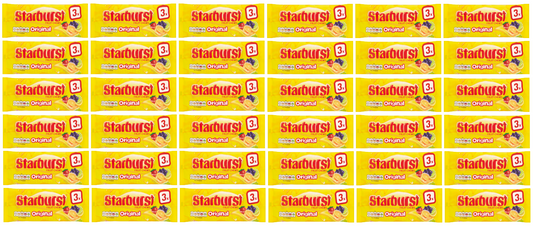 36 x Starburst Original Fruit Chews Multipack 3X45G