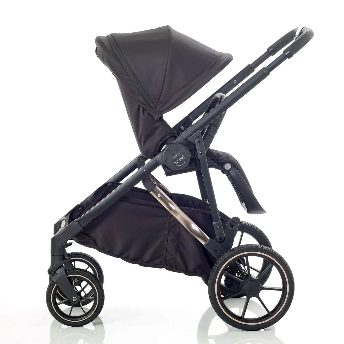 Mee-Go UNO Plus 3-in-1 Travel System - Black/Chrome