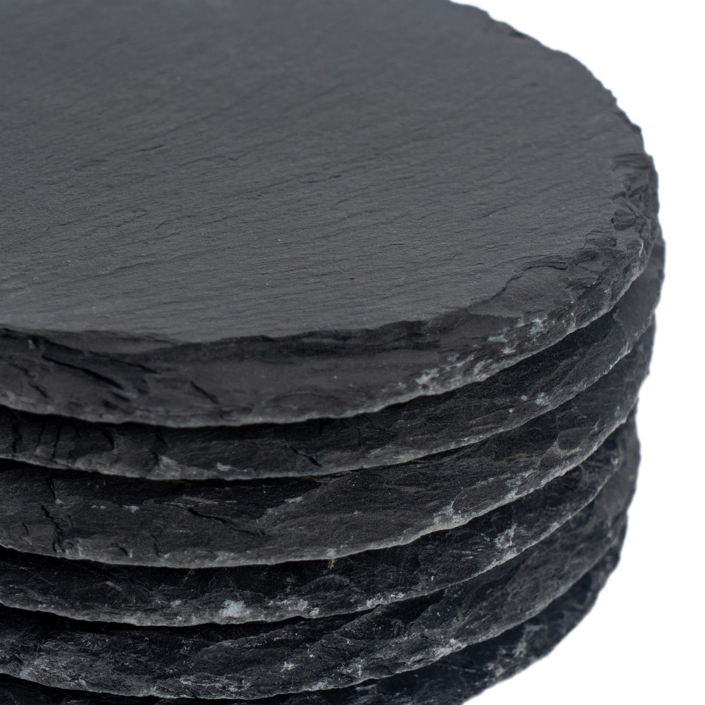 30cm Round Slate Placemats - Pack of Six